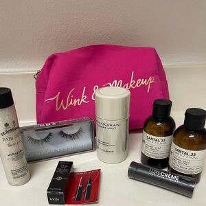 Beauty Bag with Le Labo Santal 33 Shower Gel 6 oz Houda Beauty and Donna Karan